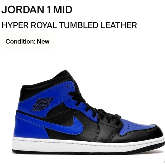 NWOT Men's Jordan 1 Mid - Picture 1 of 11